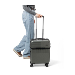 Valise en ABS avec poche frontale pour ordinateur et cadenas à code troisième vue