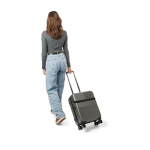 Valise en ABS avec poche frontale pour ordinateur et cadenas à code quatrième vue