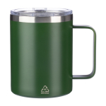 Tasse en acier inoxydable recyclé étanche avec couvercle 300ml couleur vert première vue