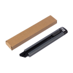 Cutter cylindrique en ABS recyclé avec lame à pression couleur gris première vue