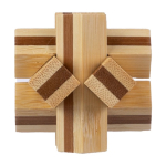 Jeu de patience en bois comprenant 6 pièces couleur marron septième vue