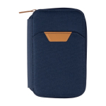 Sac de voyage en RPET avec plusieurs compartiments de rangement couleur bleu cinquième vue