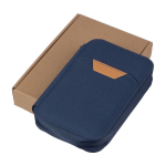 Sac de voyage en RPET avec plusieurs compartiments de rangement couleur bleu septième vue