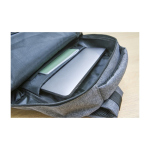 Sacs à dos en plastique recyclé pour ordinateur de 15´´ Investor couleur gris quatrième vue