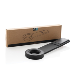 Support magnétique de voiture pour téléphone avec matériaux recyclés couleur noir vue avec boîte