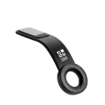 Support magnétique de voiture pour téléphone avec matériaux recyclés couleur noir avec zone d'impression