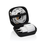 Kit de charge pour téléphones et autres appareils avec étui couleur noir deuxième vue