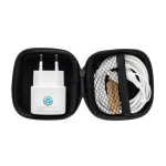 Kit de charge pour téléphones et autres appareils avec étui couleur noir septième vue
