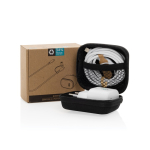 Kit de charge pour téléphones et autres appareils avec étui couleur noir deuxième vue avec boîte