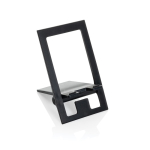 Support de téléphone pliable en plastique recyclé couleur noir