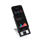 Support de téléphone pliable en plastique recyclé couleur noir deuxième vue