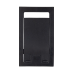 Support de téléphone pliable en plastique recyclé couleur noir troisième vue