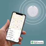 Localisateur d'objets en plastique recyclé compatible avec Apple couleur blanc huitième vue