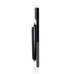 Portefeuille magnétique pour téléphone en simili cuir avec support couleur noir cinquième vue