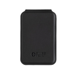 Portefeuille magnétique pour téléphone en simili cuir avec support couleur noir sixième vue