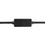 Câble de charge et transfert de données avec bouton antivol couleur noir deuxième vue