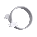 Câble de charge magnétique anti-enchevêtrement de 120 cm avec 4 ports couleur blanc