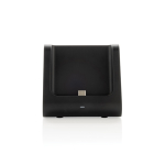 Chargeur sans fil en plastique recyclé avec support de charge 3 en 1 couleur noir sixième vue
