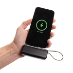 Batterie externe avec connecteur lightning et divers ports 3 000 mAh couleur noir septième vue