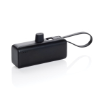 Batterie externe avec connecteur lightning et divers ports 3 000 mAh couleur noir huitième vue