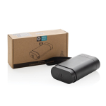 Powerbank portable amovible idéal pour recycler la batterie 10 000 mAh couleur noir vue avec boîte