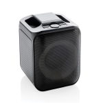Set de karaoké en plastique recyclé avec micros et haut-parleur de 5W couleur noir troisième vue