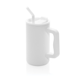 Tasse isotherme élégante en acier inoxydable recyclé de 800 ml couleur blanc