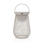 Lampe de bureau en plastique recyclé avec 3 modes de luminosité IPX4 couleur gris troisième vue
