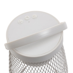 Lampe de bureau en plastique recyclé avec 3 modes de luminosité IPX4 couleur gris quatrième vue
