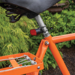 Ensemble de lumières de vélo en plastique recyclé, 5 modes d'éclairage couleur noir vue d'ambience 3