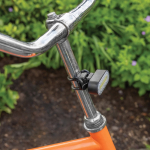 Ensemble de lumières de vélo en plastique recyclé, 5 modes d'éclairage couleur noir vue d'ambiance 4