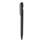 Stylo en plastique recyclé avec écriture de 1 km et encre bleue couleur noir