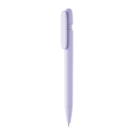 Stylo en plastique recyclé avec écriture de 1 km et encre bleue couleur violet