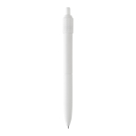 Stylo anti-stress en plastique recyclé avec encre bleue Dokumental® couleur blanc