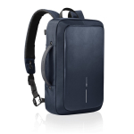 Sac à dos antivol en RPET convertible en mallette pour PC 16” couleur bleu marine