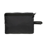 Sac de sport pliable en RPET avec pochette de rangement couleur noir sixième vue