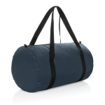 Sac de sport pliable en RPET avec pochette de rangement couleur bleu marine