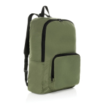 Sac à dos pliable en RPET léger avec compartiment frontal couleur vert
