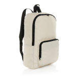 Sac à dos pliable en RPET léger avec compartiment frontal couleur blanc cassé