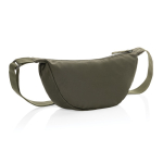 Sac bandoulière réglable en polyester recyclé avec grand compartiment couleur kaki