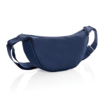 Sac bandoulière réglable en polyester recyclé avec grand compartiment couleur bleu marine