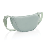 Sac bandoulière réglable en polyester recyclé avec grand compartiment couleur vert olive