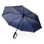 Parapluie en RPET résistant au vent avec poignée à clip Ø97 couleur bleu marine