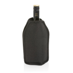 Housse rafraîchissante en RPET pour bouteilles en plusieurs couleurs couleur noir