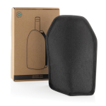 Housse rafraîchissante en RPET pour bouteilles en plusieurs couleurs couleur noir vue avec boîte