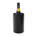 Seau à glace en acier inoxydable recyclé pour bouteilles de vin couleur noir