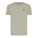 T-shirt unisexe 100 % coton coupe regular 180 g/m² Iqoniq couleur beige vue avec logo