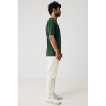 T-shirt unisexe 100 % coton coupe regular 180 g/m² Iqoniq couleur vert forêt quatrième vue avec modèle