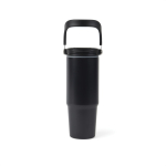 Bouteille isotherme en acier inoxydable recyclé avec poignée de 880 ml couleur noir