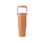 Bouteille isotherme en acier inoxydable recyclé avec poignée de 880 ml couleur orange